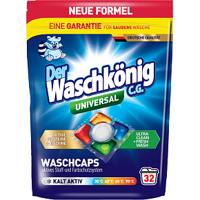 WaschKönig Waschmittelkapseln Universal – 32 Stk.