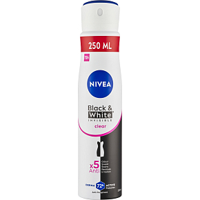 Nivea Black & White Invisible Clear Antitranspirant Spray, 250 ml