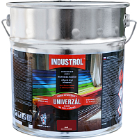 Industrol S2013 Universallack glänzend Oberflächenfarbe für Metall und Holz, 8440 rotbraun, 9 l