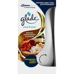 Glade Lufterfrischer Sense & Spray und Nachfüllung Sensual Sandalwood & Jasmine, 1 + 18 ml