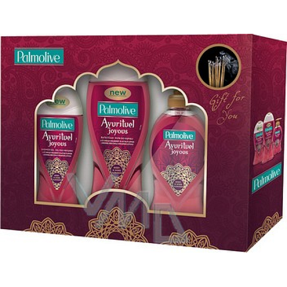 Palmolive Ayurituel Joyous Duschgel 250 ml + Schaum 500 ml + Seife 250 ml, Kosmetikset