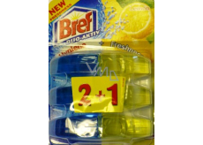 Bref Duo Aktiv Extra sauberer und frischer Zitronen-WC-Gel-Ersatzvorhang 3 x 60 ml