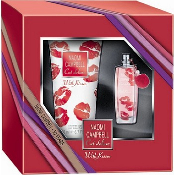 Naomi Campbell Cat Deluxe Mit Küssen Eau de Toilette 15 ml + Duschgel 200 ml, Geschenkset
