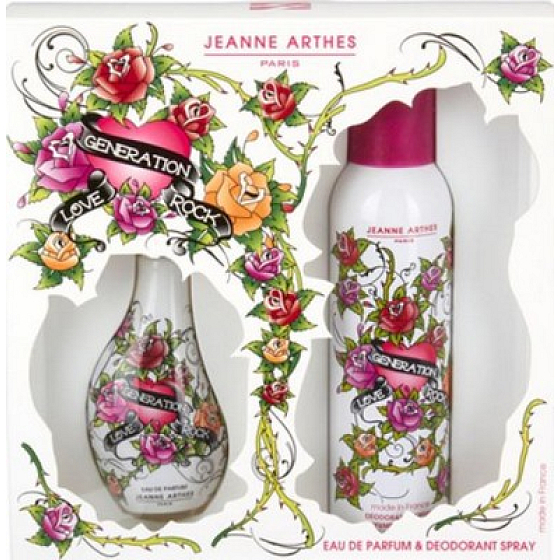 Jeanne Arthes Love Generation Rock parfümiertes Wasser für Frauen 60 ml + Deodorant Spray 200 ml, Geschenkset