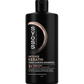 Syoss Keratin Shampoo für feines und brüchiges Haar, 440 ml