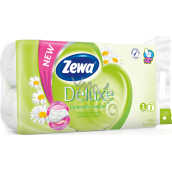 Zewa Deluxe Kamille Komfort 3-lagiger Toilettenpapier, 8 Rollen, 19,3 m Rolle