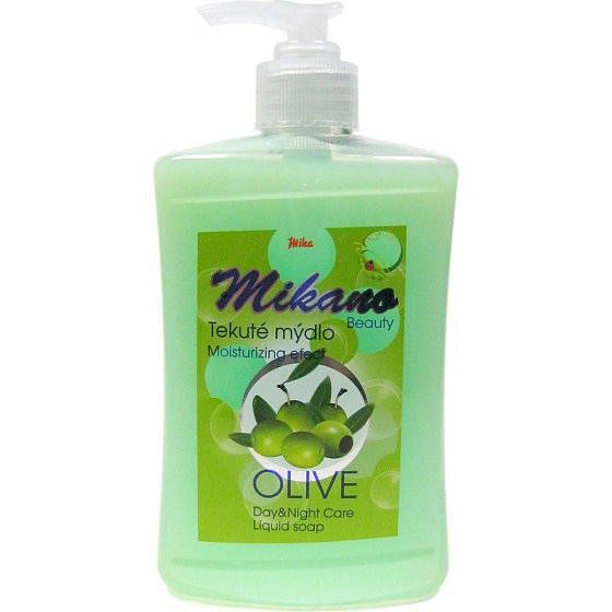 Mika Mikano Beauty Olivenflüssigkeit mit Spender 500 ml