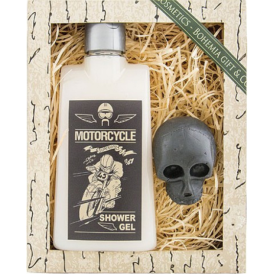 Bohemia Gifts Motorcycle Vintage Duschgel 200 ml + Toilettenseife 50 g, Kosmetikset