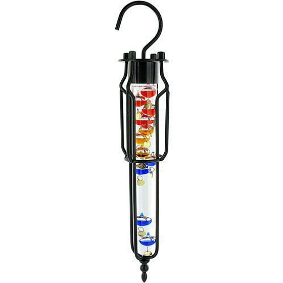 Albi Galileo Außenthermometer, Glasflasche: Durchmesser 3,5 cm, Länge 28,5 cm