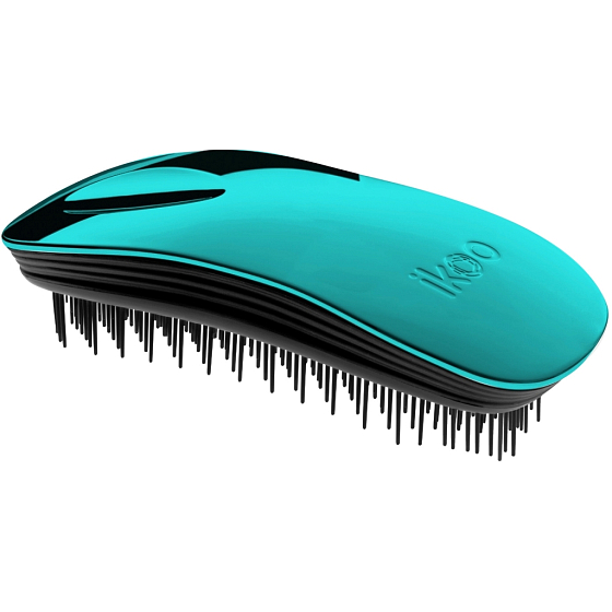 Ikoo Home Metallic Haarbürste nach chinesischer Medizin metallic türkis-schwarz