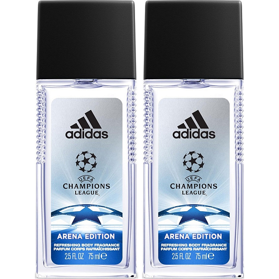 Adidas UEFA Champions League Arena Edition parfümiertes Deodorantglas für Männer 2 x 75 ml, Duopack