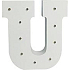 Nekupto Holz LED Buchstabe U Dekoration 16 cm