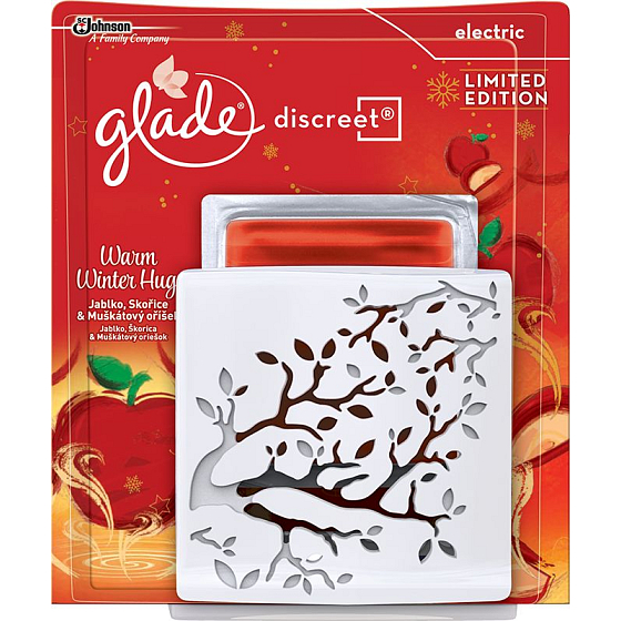 Glade Discreet Warm Winter Hug Lufterfrischer mit Apfel, Zimt und Muskatnuss nachfüllen 8 g