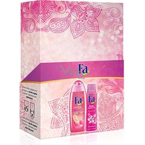 Fa Magic Oil Pink Jasmin Duschgel 250 ml + Pink Passion Deodorant Spray 150 ml, Kosmetikset für Frauen
