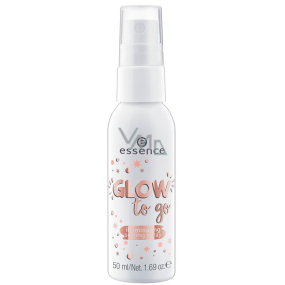 Essence Glow To Go Illuminating Setting Fixierspray für Make-up 50 ml