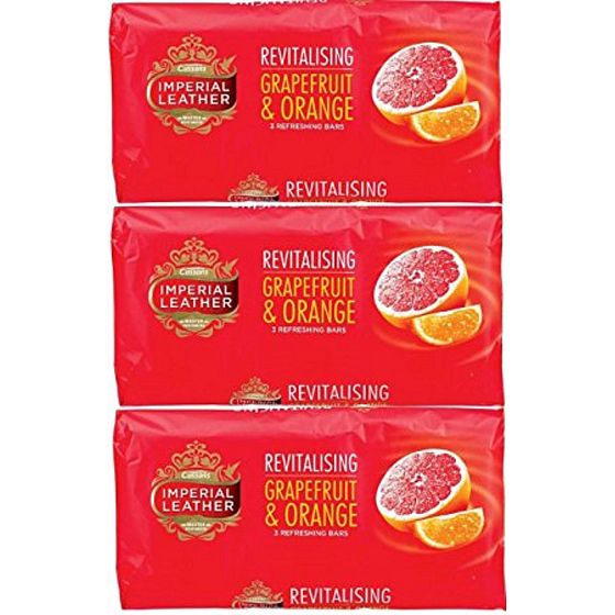 Cussons Imperial Leather Revitalizing Grapefruit & Orange Toilettenseife 3 x 100 g