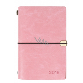 Albi Diary 2019 Weekly Luxury Pink 10 x 17,8 x 1,1 cm