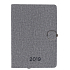 Albi Diary 2019 Woche mit Metallschnalle Grau 13,2 x 18 x 1,5 cm