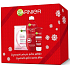 Garnier Reparing Care Regenerierende Körperlotion für trockene Haut 400 ml + Reparing Care Regenerierende Handcreme 100 ml + Feuchtigkeit + Komfort Textile Gesichtsmaske 32 g, Kosmetikset
