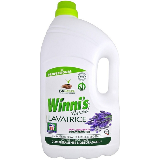 Winnis Eko Lavatrice Lavanda Lavanda Waschgel für alle Arten von Fasern, feine und bunte Kleidung 100 Waschladungen 5l