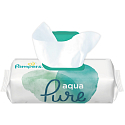 Pampers Pure Aqua Feuchttücher aus Bio-Baumwolle, alkoholfrei und parfümfrei für Kinder, 48 Stück