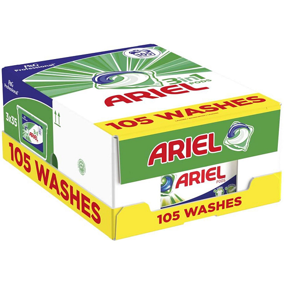 Ariel 3in1 Normale Gelkapseln zum Waschen von 105 Stück 3 x 945 g