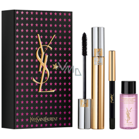 Yves Saint Laurent Volumen Effet Faux Cils Mascara 7,5 ml + langlebiger Miniatur-Augenstift 0,8 g + Bi-Phase-Make-up-Entferner Top Secrets 8 ml, Kosmetikset