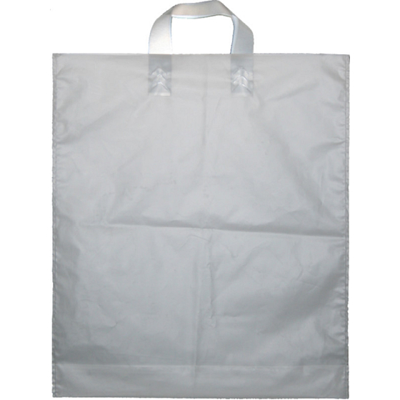 Presse Plastiktüte 45 x 38 cm weiß mit Griff 1 Stück