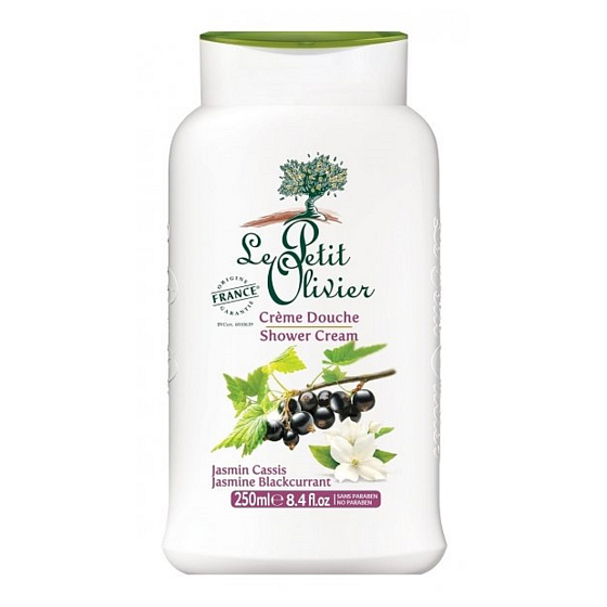 Le Petit Olivier Jasmin und Schwarze Johannisbeere Duschcreme 250 ml