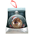 Albi Glas Weihnachtsschmuck mit Tieren - Deutscher Spitz 7,5 cm x 8 cm x 3,6 cm
