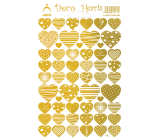 Arch Holographische dekorative Aufkleber Herzen Gold 18 x 12 cm 412