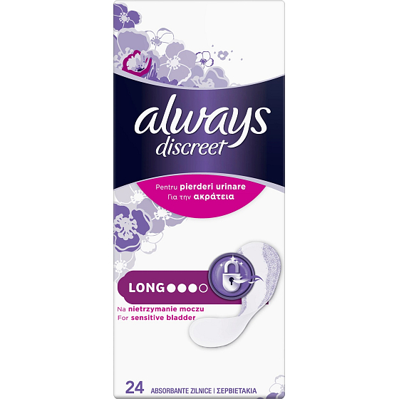 Always Discreet Long Inkontinenz Slipeinlagen 24 Stück