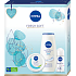 Nivea Fresh Soft Creme frische Feuchtigkeitscreme für den ganzen Körper 100 ml + Creme Soft cremiges Duschgel 250 ml + Original Care Antitranspirant 50 ml, Kosmetikset für Frauen
