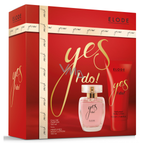 Elode Yes I Do! parfümiertes Wasser 100 ml + Körperlotion 100 ml, Geschenkset für Frauen