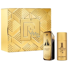 Paco Rabanne 1 Million Elixir Parfum Intense Eau de Parfum 100 ml + Deodorant Spray 150 ml, Geschenkset für Männer