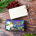 English Soap Angel - Blueberry, Vanilla & Moses Christmas natürliche parfümierte Toilettenseife mit Sheabutter 190 g