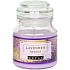 Adpal Lavendel Design Duftkerze Glas mit Glasdeckel 70 x 100 mm
