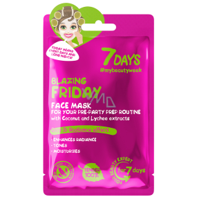 7Days Blazing Friday Textile Gesichtsmaske für alle Hauttypen 28 g