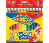Colorino Buntstifte dreieckig 24 Farben + Bleistiftspitzer