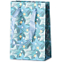 Emocio Geschenkpapier Tasche 10 x 15 cm Weihnachtsstern blau