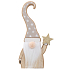 Elfe aus Holz mit grauem Hut 17,5 cm