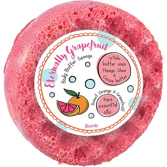 Bomb Cosmetics Eternaly Grapefruit natürlicher Duschmassageschwamm mit Duft 165 g