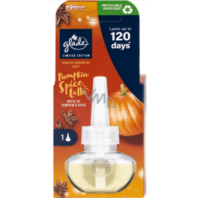Glade Pumpkin Spice Latte Flüssigkeit nachfüllung für elektrischen Lufterfrischer 20 ml