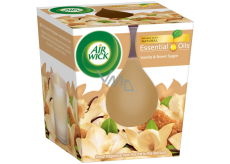 Air Wick Vanilla & Sugar Brown - Vanilka a karamel vonná svíčka ve skle 105 g