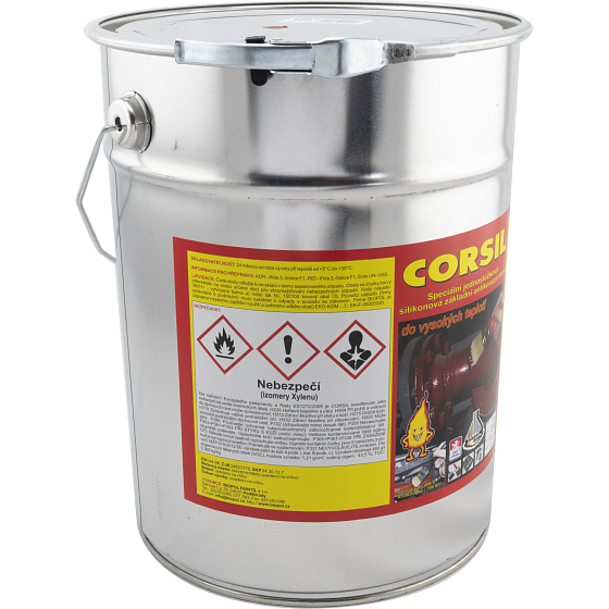 Corsil Grundierung Antikorrosivfarbe bis 550 °C, 0840 rotbraun, 10 kg