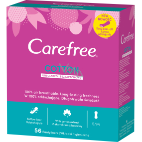 Carefree Cotton Einlagen intim, 56 Stk