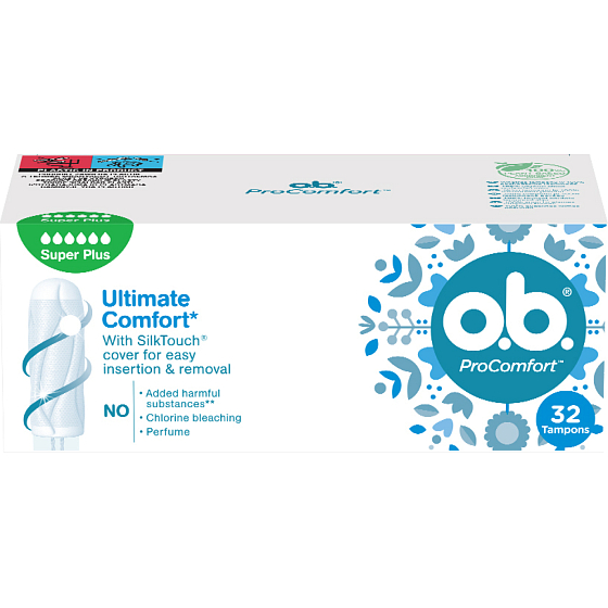 O.B. ProComfort Super Plus Tampons, 32 pcs