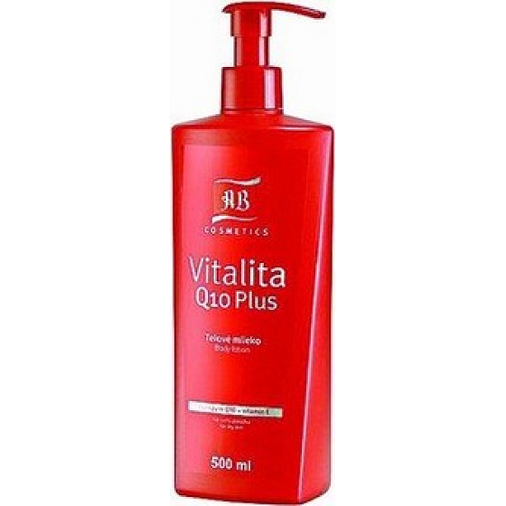 Ab Vitality Q10 Plus Körperlotion mit Spender für trockene Haut 500 ml