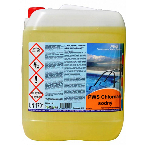 PWS Natriumhypochlorit - flüssiges Chlor für den Pool 10 l Kanister