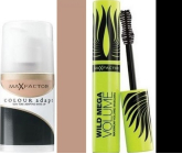 Max Factor Color Make Make anpassen 70 Natural 34 ml + Wild Mega Volume Mascara schwarz 11 ml